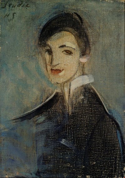 La cantante in nero da Helene Schjerfbeck